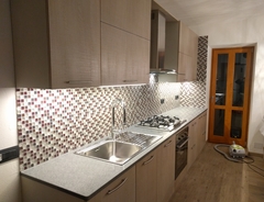 Cucina in rovere segato