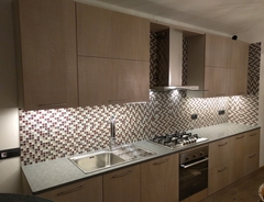 Cucina in rovere segato