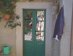 Porta di ingresso laccata RAL 6000