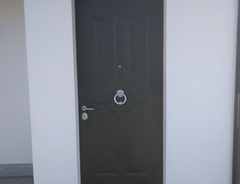 Porta blindata rivestimento in alluminio opaco